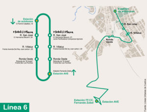 LInea12 cuenca hotel AVE